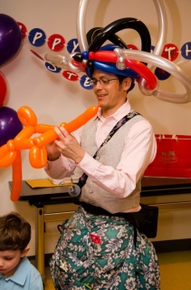 Balloon artists are great fun for kids.