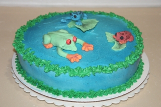 frogs cake by sara