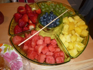 fruit skewers